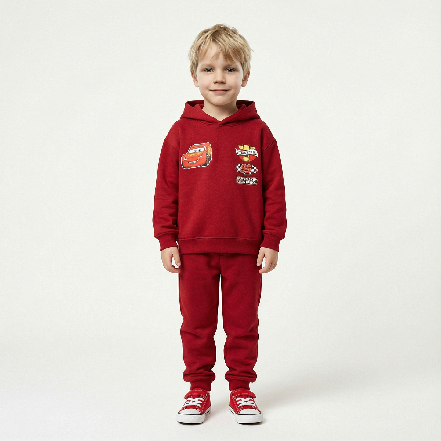 Cotton Sweatshirt and Pants Set