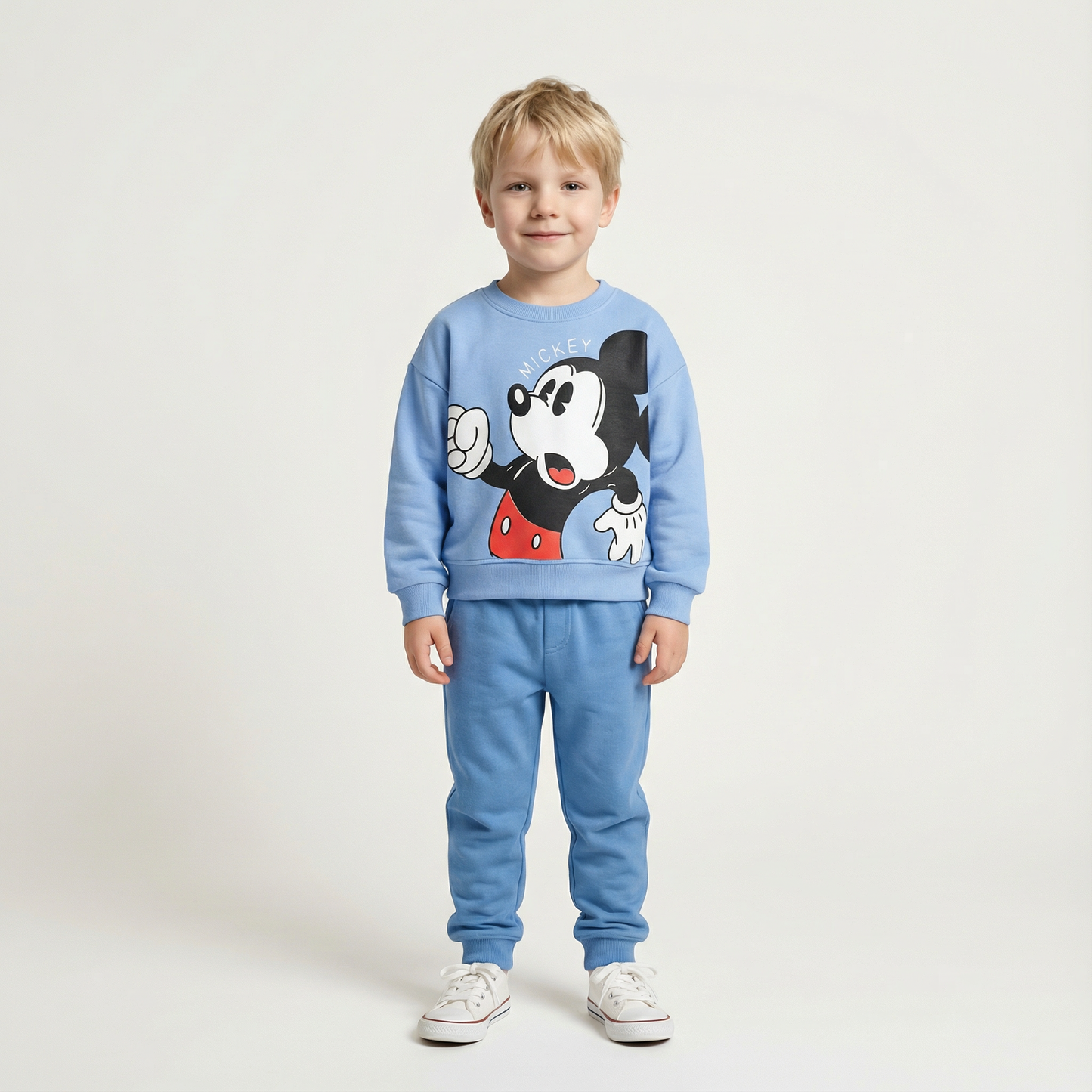Cotton Sweatshirt and Pants Set