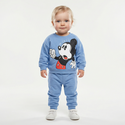 Cotton Sweatshirt and Pants Set