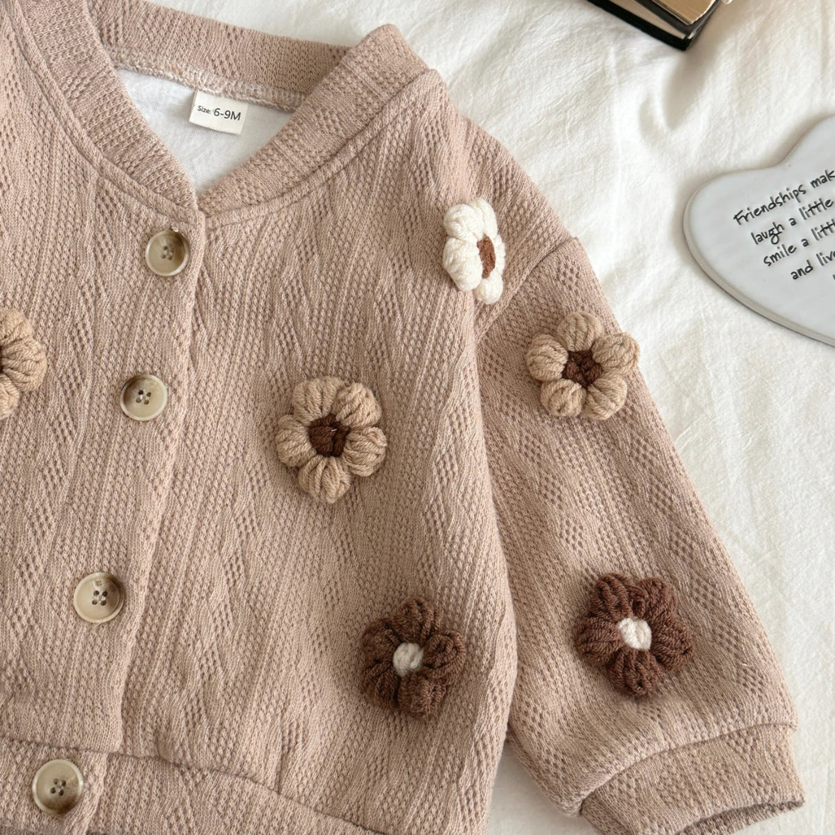 Flower Cardigan & Pants Set