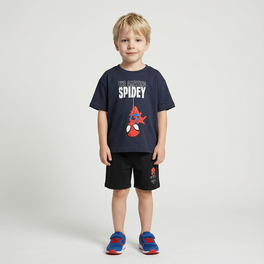 Cartoon T-Shirt and Shorts Set