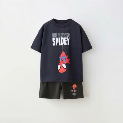 Cartoon T-Shirt and Shorts Set