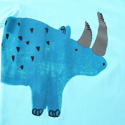 Summer 100% Cotton Dinosaur T-Shirt & Shorts Set