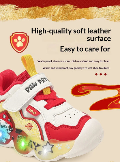 Genuine PAW Patrol Strap, Breathable, Non-Slip, LED Sneaker Shoes