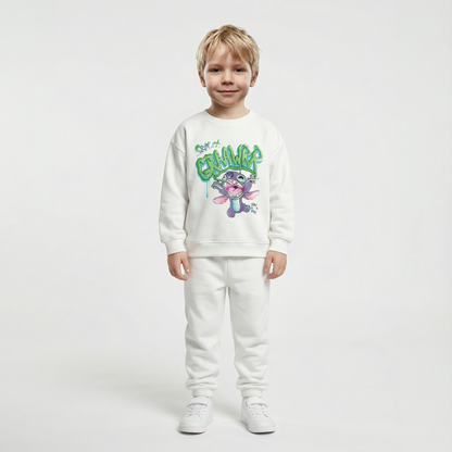 Cotton Sweatshirt and Pants Set
