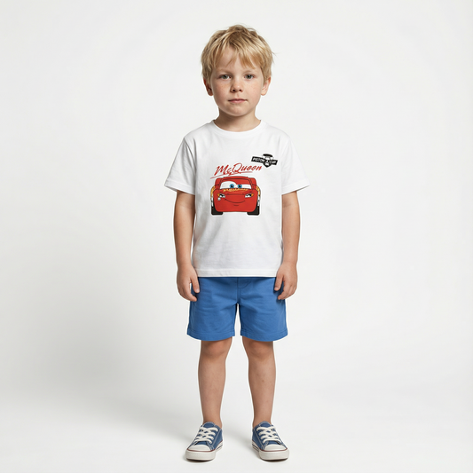 Cartoon T-Shirt and Shorts Set