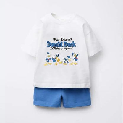Cartoon T-Shirt and Shorts Set
