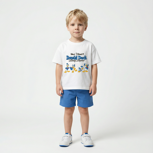 Cartoon T-Shirt and Shorts Set