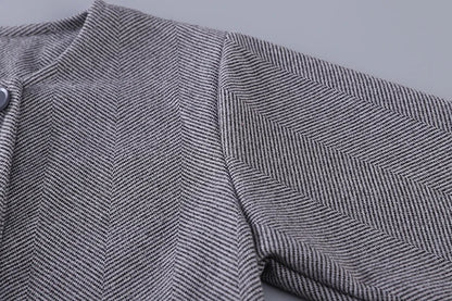 Children’s Elegant Jacket & Pants Set with Textured Fabric