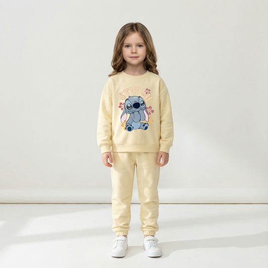 Cotton Sweatshirt and Pants Set