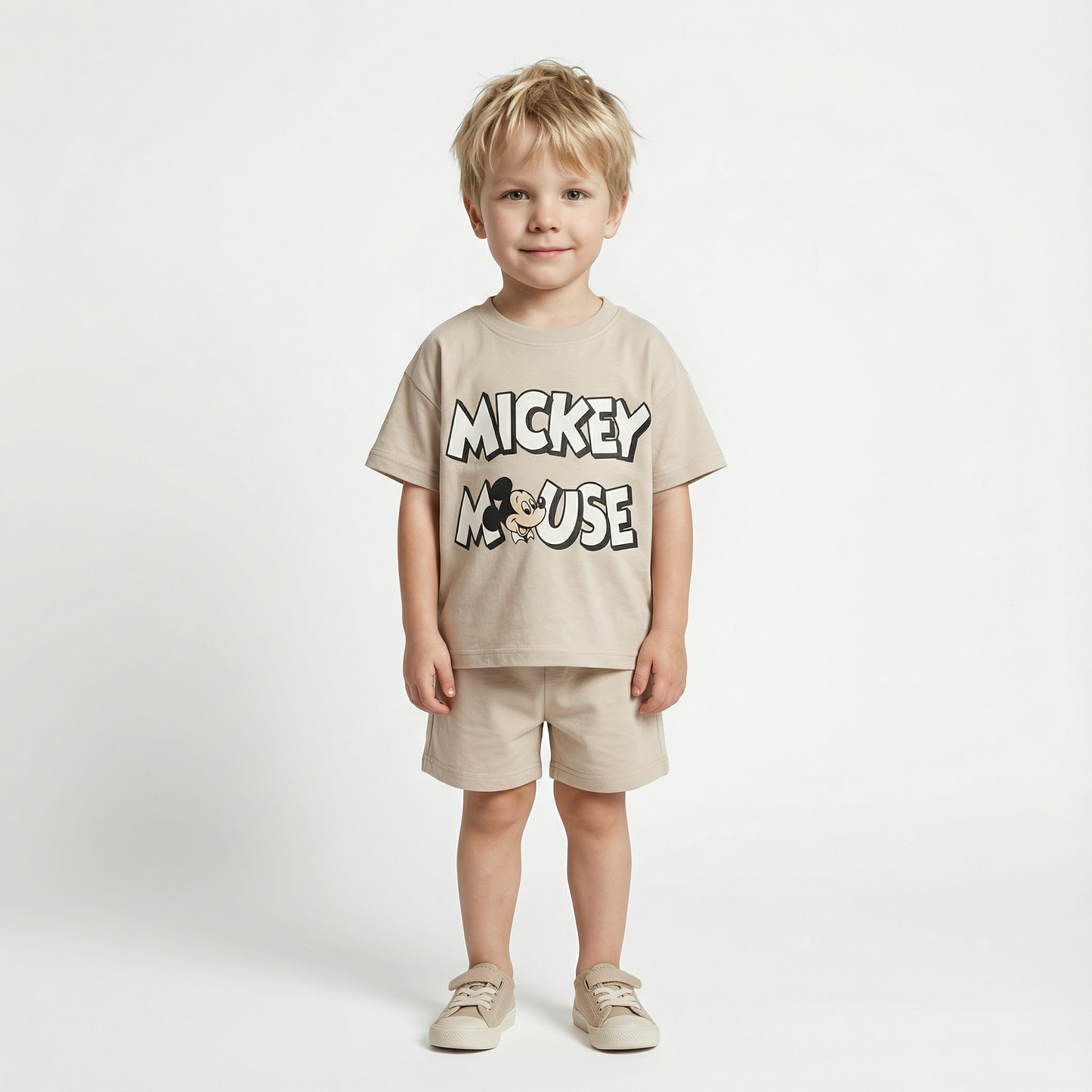 Cartoon T-Shirt and Shorts Set