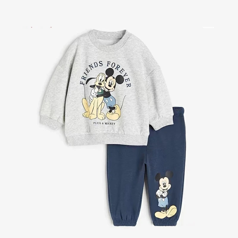 Cotton Sweatshirt and Pants Set