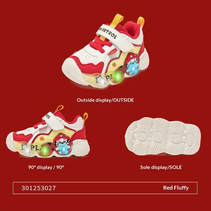 Genuine PAW Patrol Strap, Breathable, Non-Slip, LED Sneaker Shoes