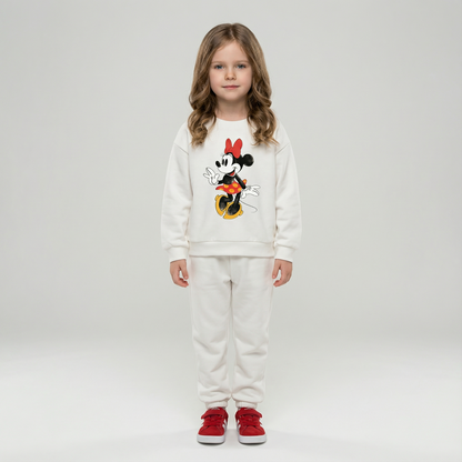 Cotton Sweatshirt and Pants Set
