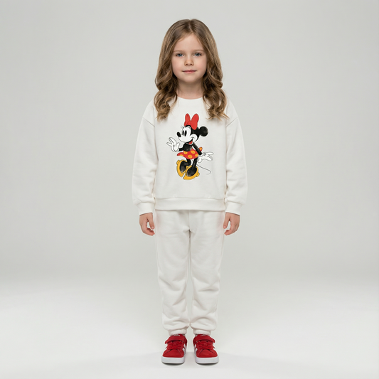 Cotton Sweatshirt and Pants Set