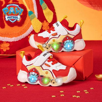 Genuine PAW Patrol Strap, Breathable, Non-Slip, LED Sneaker Shoes
