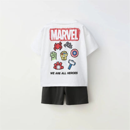 Cartoon T-Shirt and Shorts Set