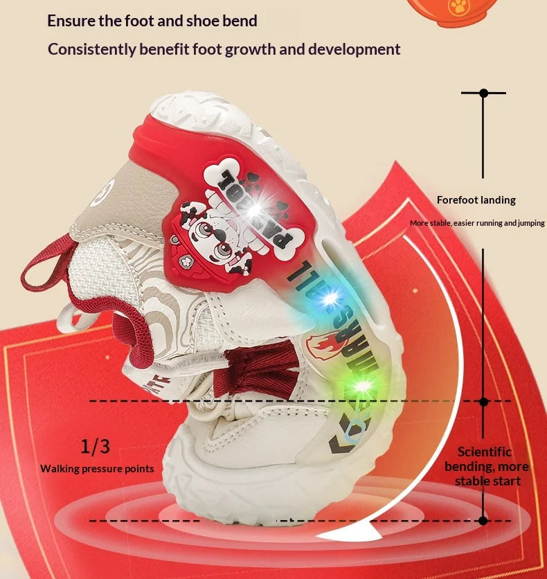 Genuine PAW Patrol LED Light-Up Sneakers