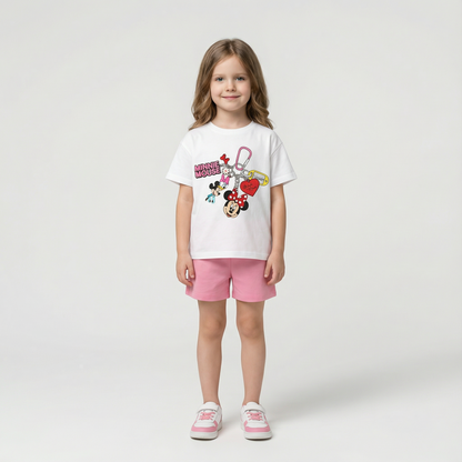 Cartoon T-Shirt and Shorts Set