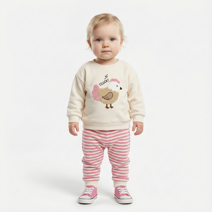 Cozy Two-Piece Outfit Set – Soft Top & Matching Bottoms