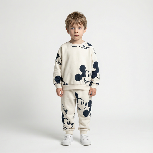Cotton Sweatshirt and Pants Set
