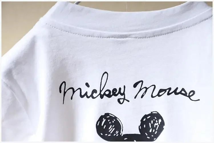 Mickey Mouse T-shirt & Jeans Shorts Set