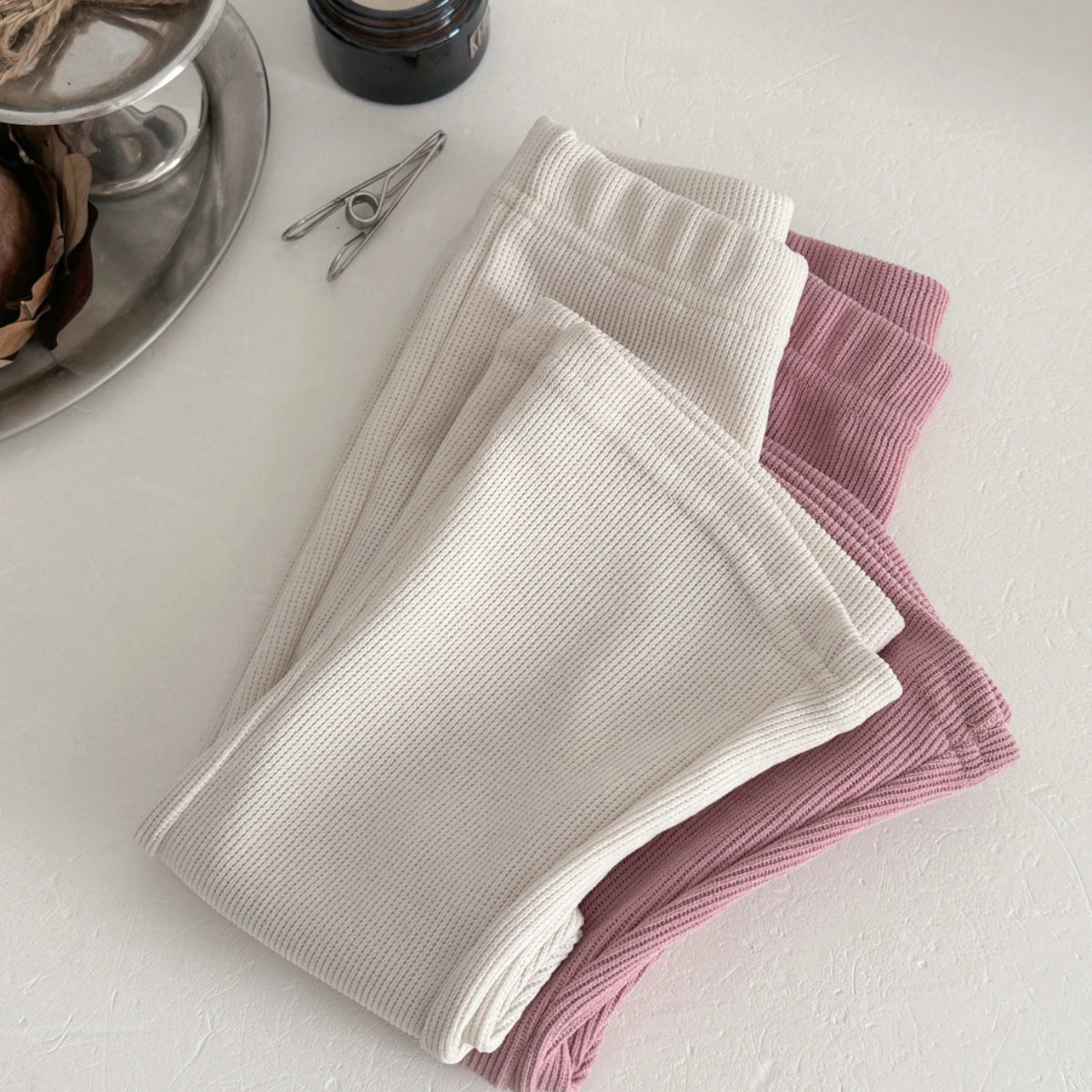 Loose Solid Color Bell Bottom Pants