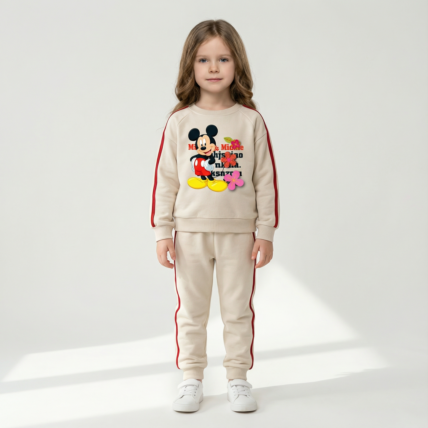 Cotton Sweatshirt and Pants Set