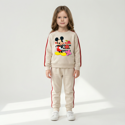 Cotton Sweatshirt and Pants Set