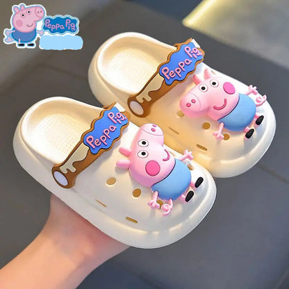 Lightweight, Breathable & Non-Slip Peppa & George Pig Summer Slippers