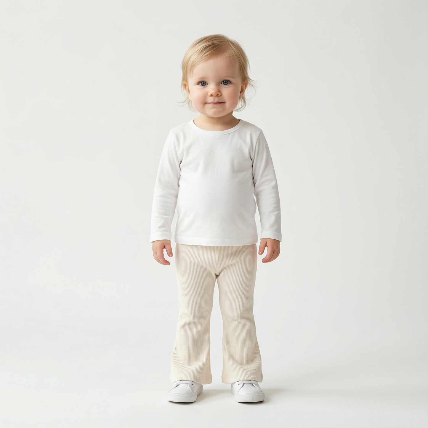 Loose Solid Color Bell Bottom Pants