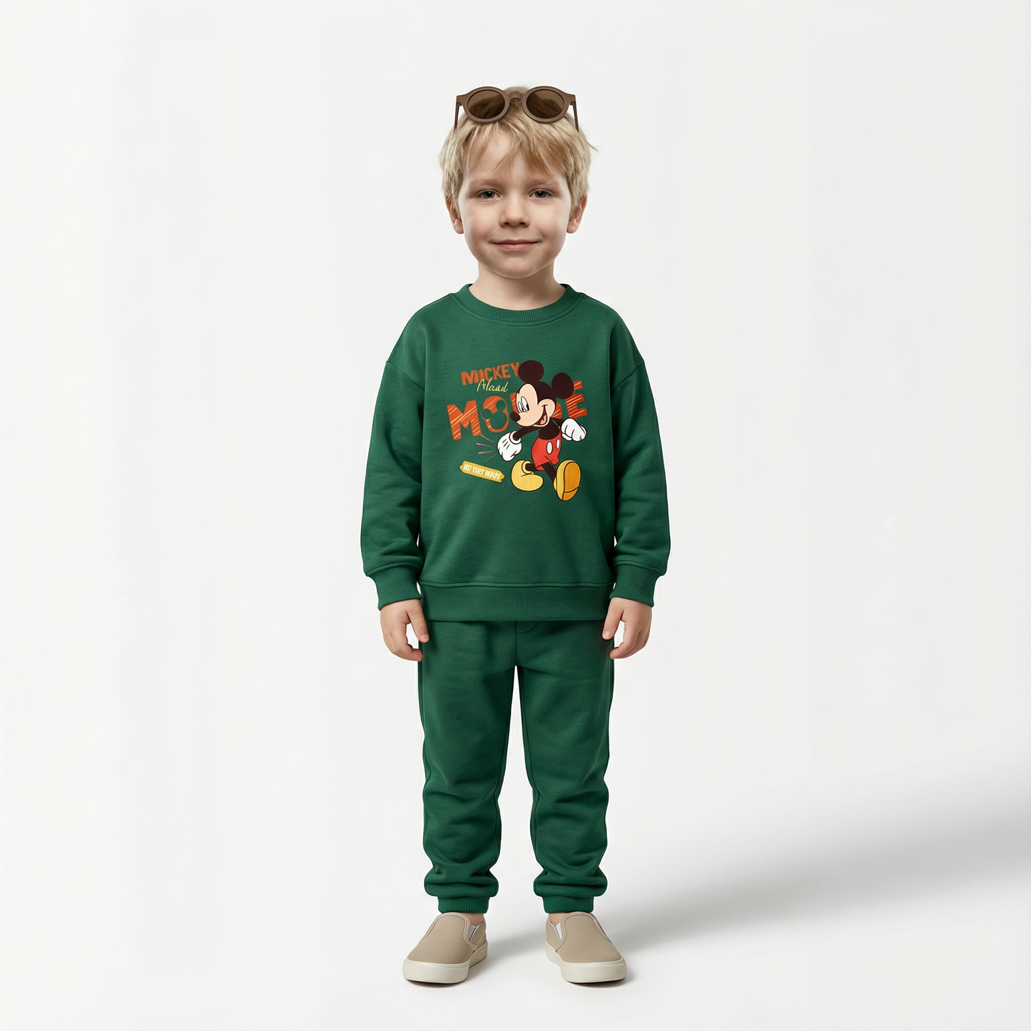 Cotton Sweatshirt and Pants Set