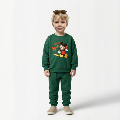 Cotton Sweatshirt and Pants Set