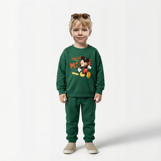 Cotton Sweatshirt and Pants Set
