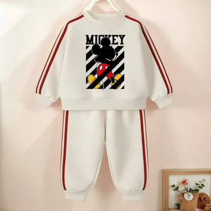 Cotton Sweatshirt and Pants Set