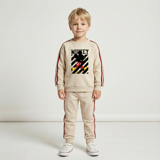 Cotton Sweatshirt and Pants Set