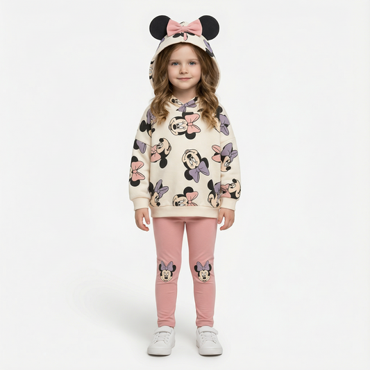 Cotton Sweatshirt and Pants Set