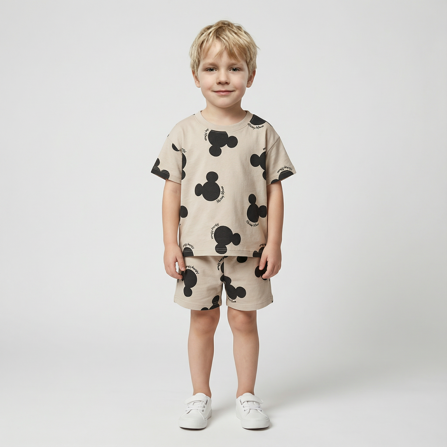 Cartoon T-Shirt and Shorts Set