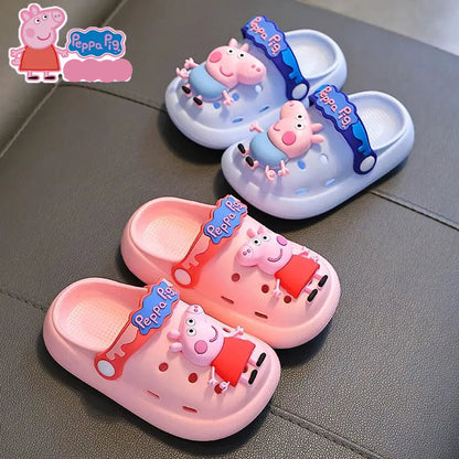 Lightweight, Breathable & Non-Slip Peppa & George Pig Summer Slippers