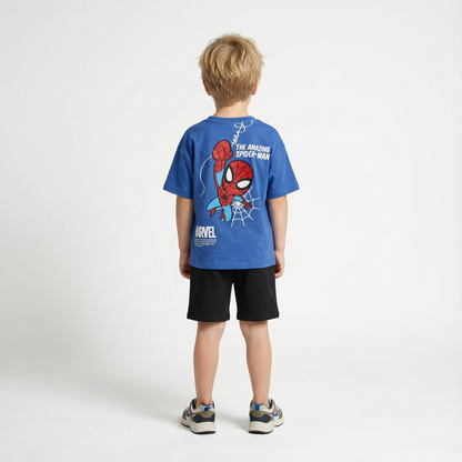 Cartoon T-Shirt and Shorts Set