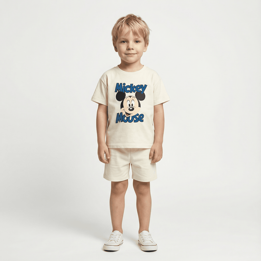 Children's Cartoon T-Shirt and Shorts Set - Ewapi