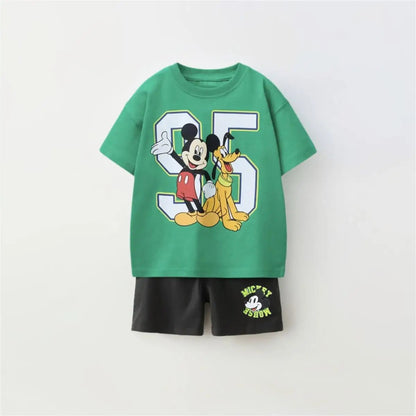 Children's Cartoon T-Shirt and Shorts Set - Ewapi