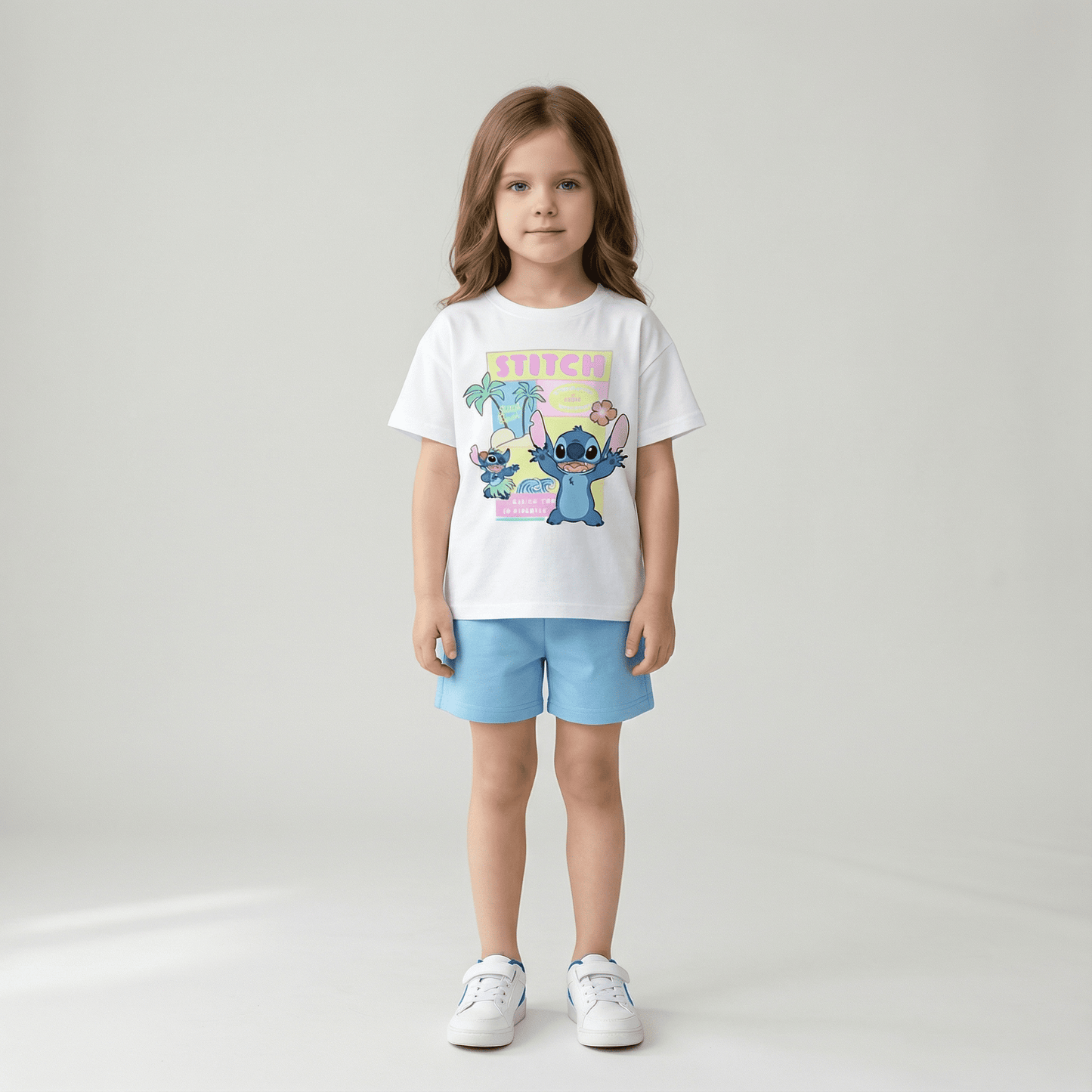 Children's Cartoon T-Shirt and Shorts Set - Ewapi