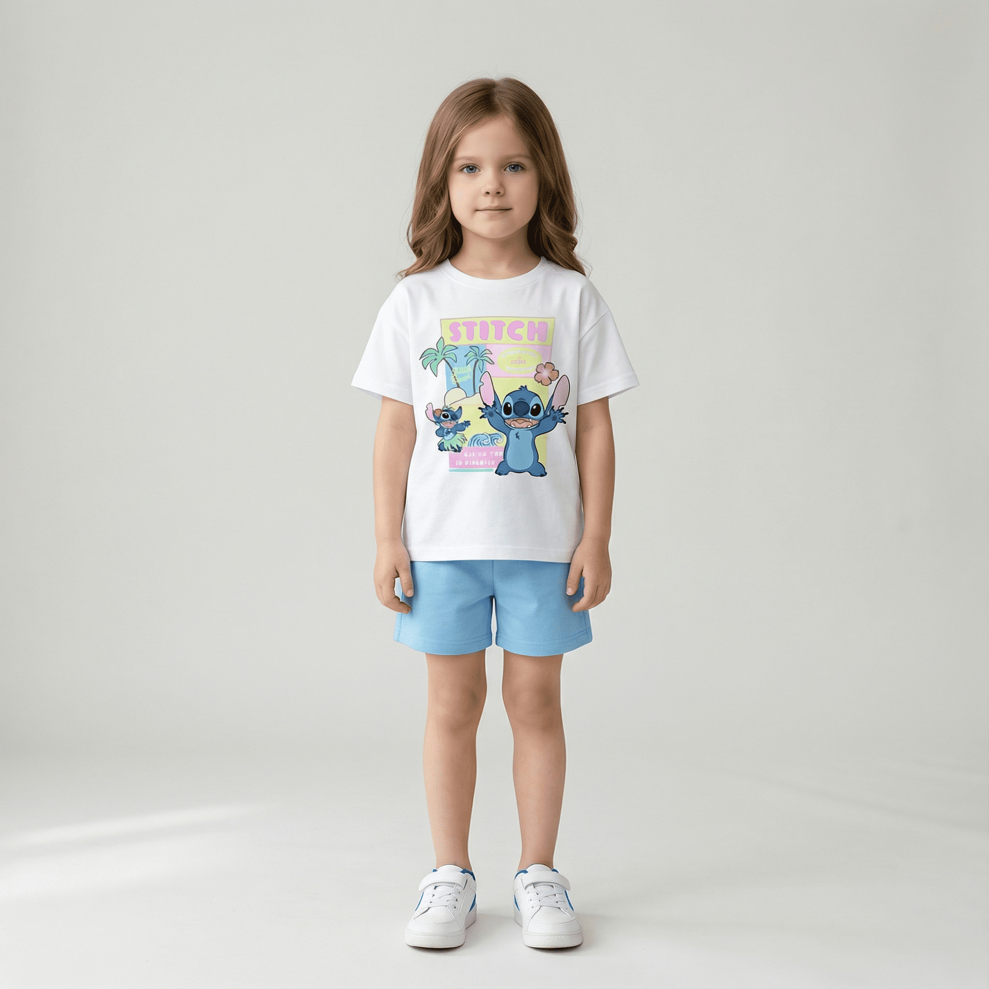 Children's Cartoon T-Shirt and Shorts Set - Ewapi