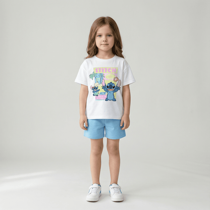 Children's Cartoon T-Shirt and Shorts Set - Ewapi