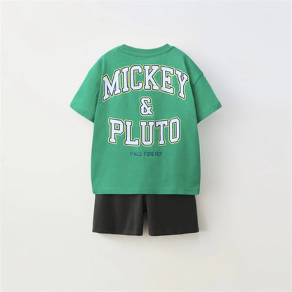 Children's Cartoon T-Shirt and Shorts Set - Ewapi