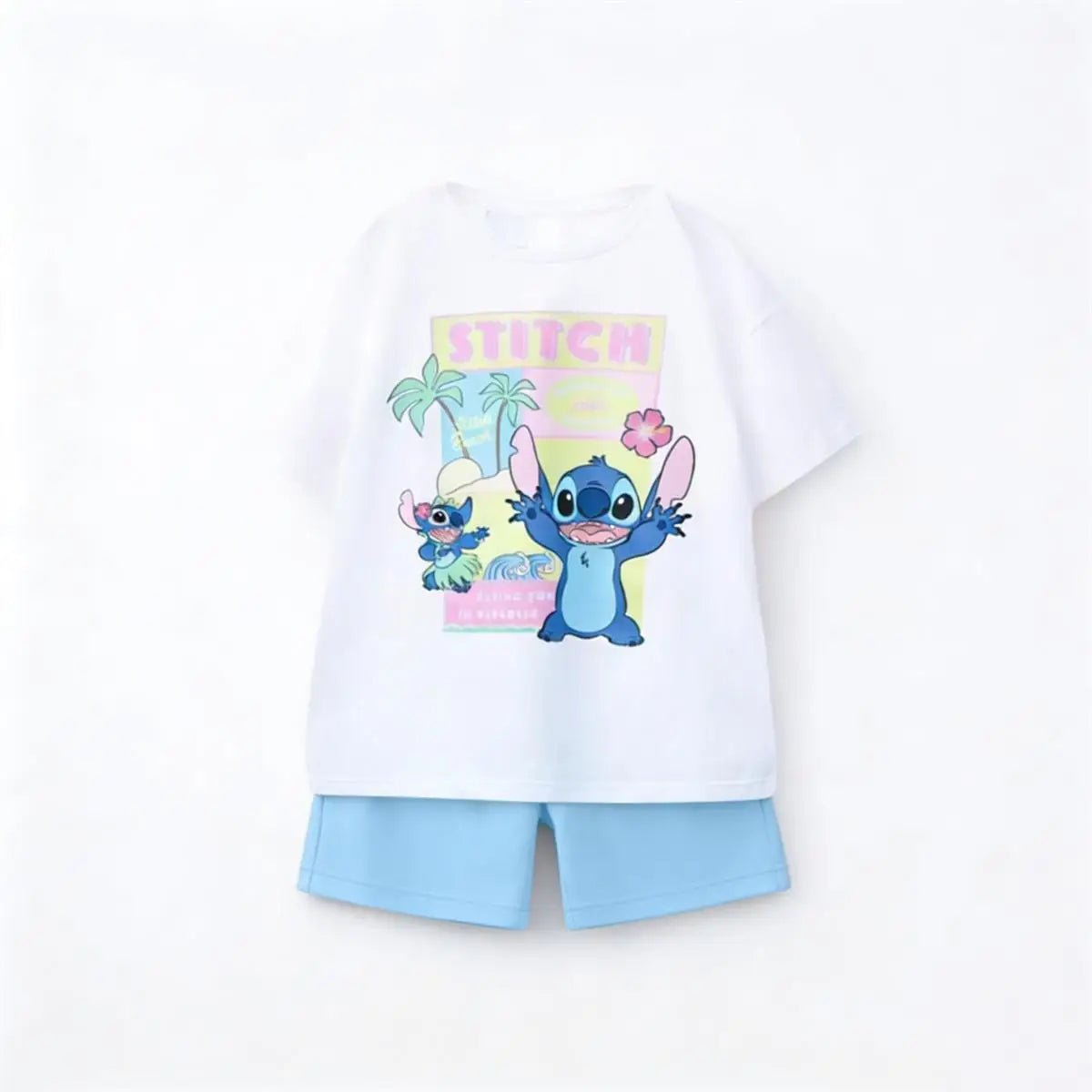 Children's Cartoon T-Shirt and Shorts Set - Ewapi