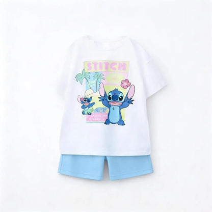 Children's Cartoon T-Shirt and Shorts Set - Ewapi