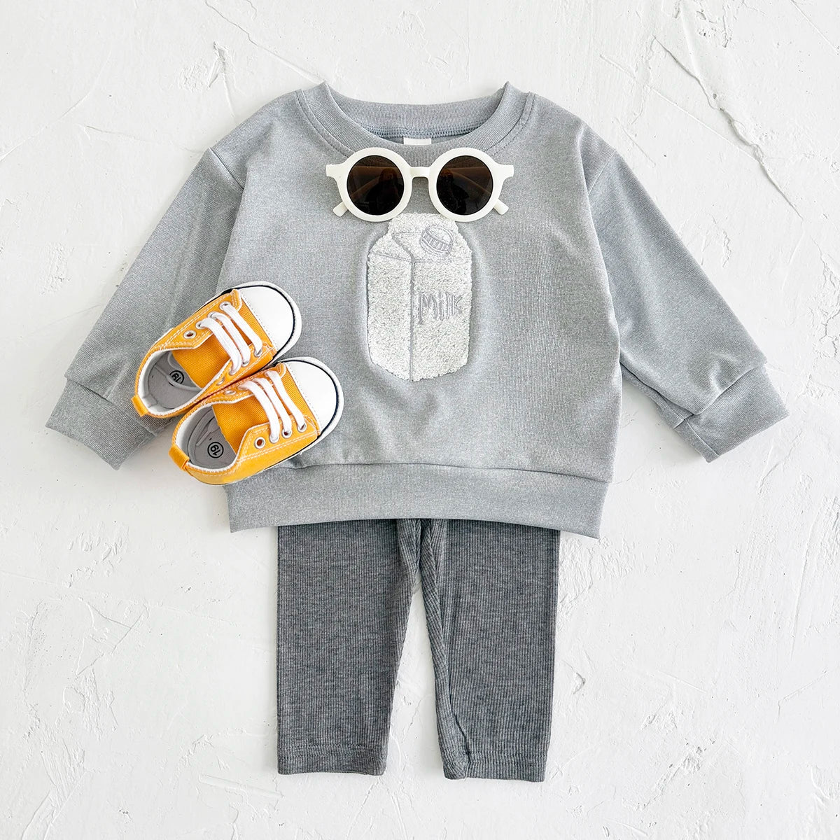 Children's Cozy Two - Piece Outfit Set – Soft Top & Matching Bottoms - Ewapi