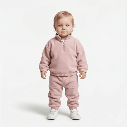 Children's Cozy Two - Piece Outfit Set – Soft Top & Matching Bottoms - Ewapi